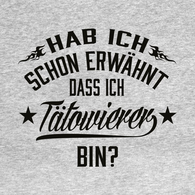 Hab ich schon erwähnt dass ich tätowierer bin (black) by nektarinchen